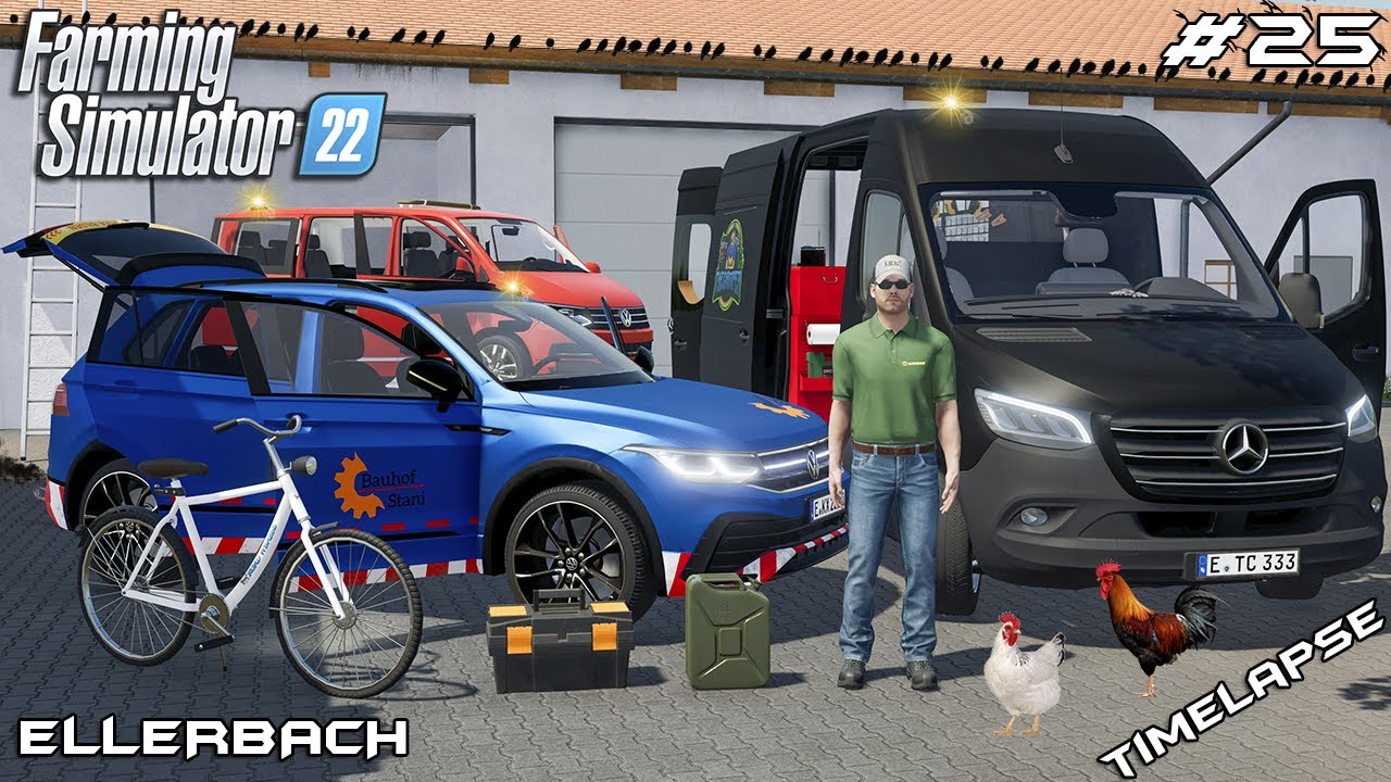 Transporting new @kedexMOBILE with VAN and TRAILER, Ellerbach, Farming  Simulator 22