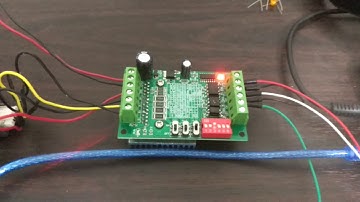 Control de motor a pasos bipolar con velocidad variable por medio de Arduino UNO y Drive TB6560