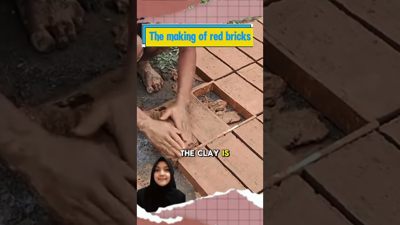 The making of red bricks 