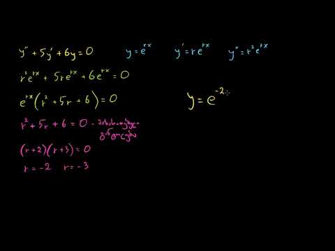 მეორე რიგის წრფივი ერთგვაროვანი დიფერენციალური განტოლებები 2