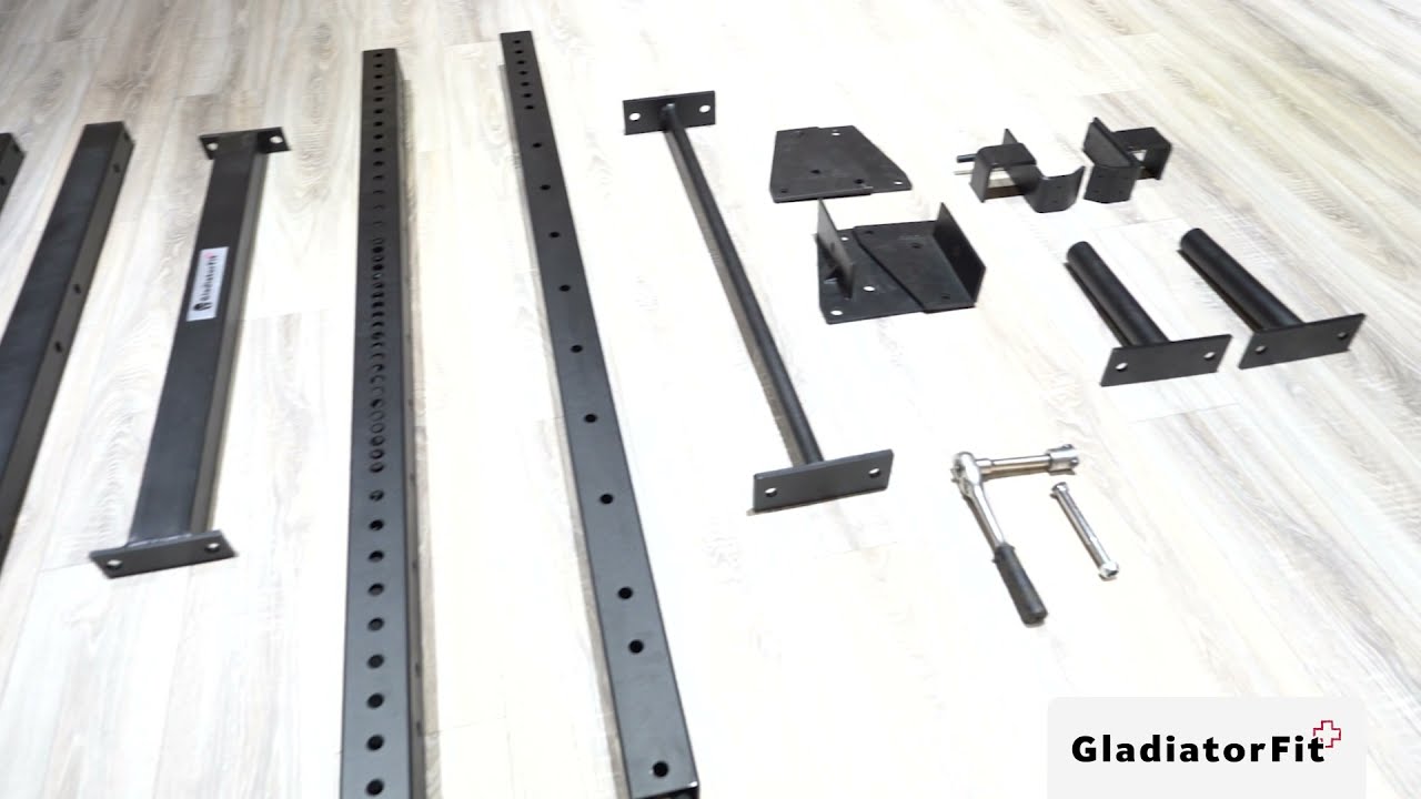 GladiatorFit Steel Squats Rack Timelapse build YouTube