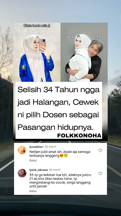Selisih 34 tahun bukan halangan, cewek ini pilih dosen sebagai suaminya #beritaterkini #berita