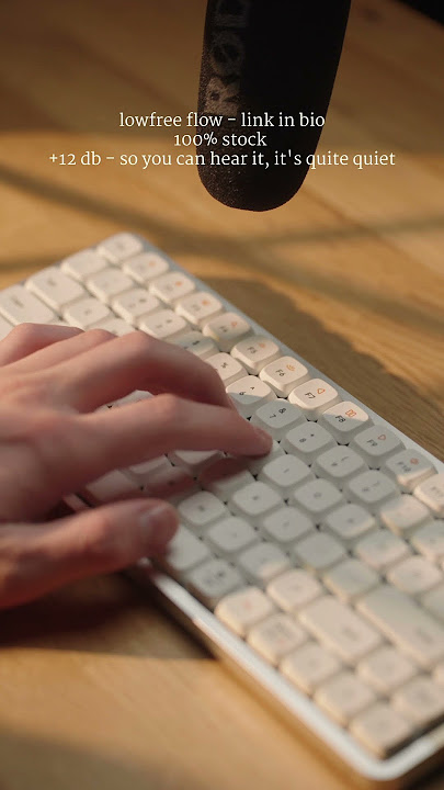 low profile keyboard with an insane sound! Lowfree Flow #customkeyboard #keyboardasmr #keyboard