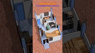 15x25 Detail Floor Plan with Furniture Placement #home #house #shorts #shortvideo #building