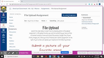 Canvas File Upload Assignment - GHS