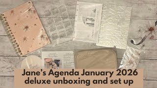 Unboxing and setup of Jane’s Agenda January 2026 Deluxe Subscription Box  @JanesAgenda 