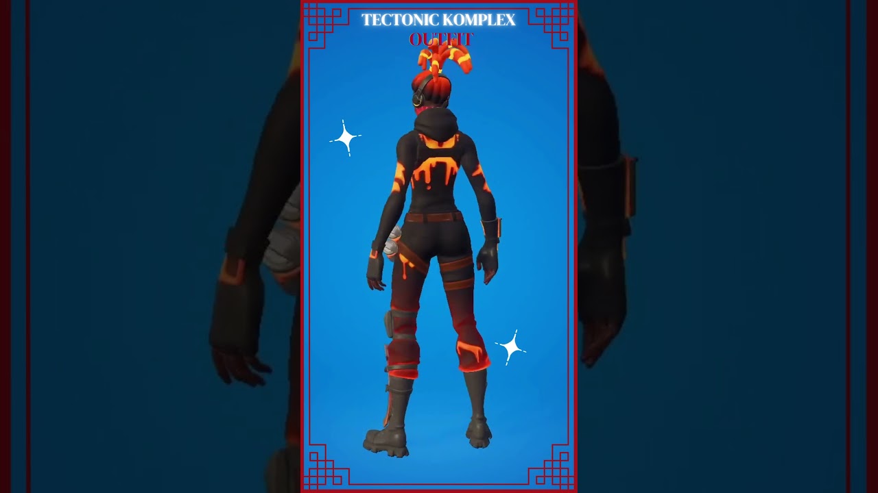 Tectonic Komplex Outfit ✔ Lava Series Outfit Fortnite