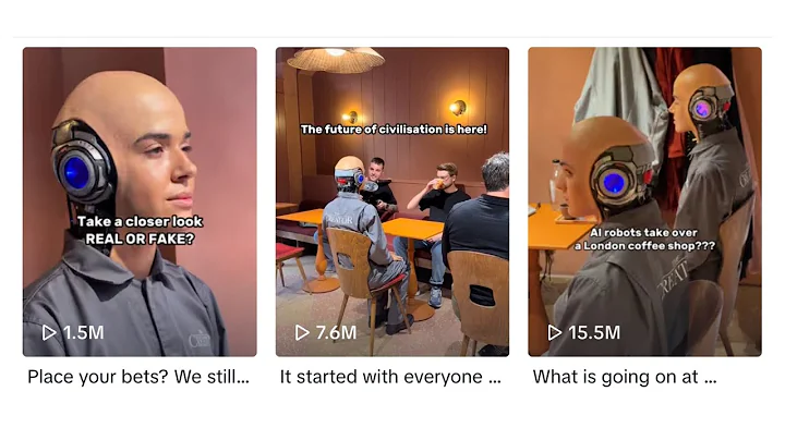 AI Robots takes over a Coffee Shop in London #AIRobots