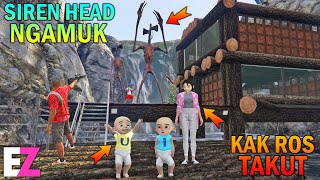 RUMAH UPIN IPIN DISERANG MAKHLUK SIREN HEAD, KAK ROS TAKUT  - GTA 5 SULTAN BOCIL