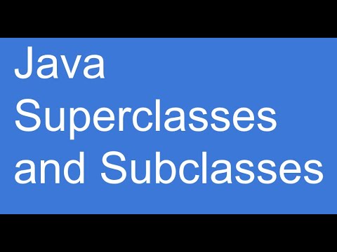 Java Super Classes and Sub Classes - YouTube