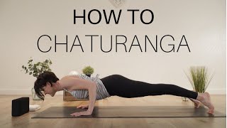 How to Do Chaturanga - Yoga with Rona