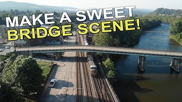 MAKE A SWEET BRIDGE SCENE FOR YOUR MODEL RAILROAD