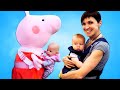 La suola di mamma. Una giornata con Peppa Pig e Nenuco. Video e giochi con bambini piccoli