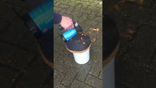 Scorching a Piece of Wood for Relief Printing