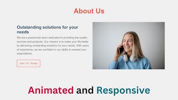 Creating a Responsive About Us Page With HTML And CSS  | Easy Way To Make Responsive Website