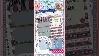 Americana Stitch! Digital Planner Stickers Goodnotes