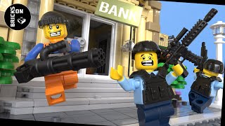 Street Shootout Garbage Bank Robbery Lego City Police Academy School Stop Motion Animation Movie