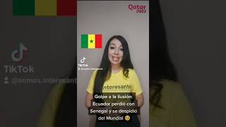 Golpe a la ilusión: #Ecuador perdió con #Senegal y se despidió del Mundial #Qatar2022 by Interesante 7 views 1 year ago 1 minute, 1 second