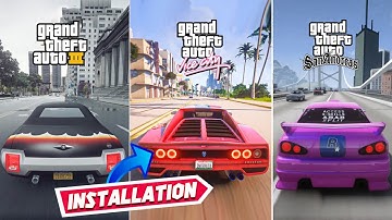 HOW TO INSTALL GTA MIXED MOD With GTA 5 Graphics | All Three GTA Maps in One Game (GTA 3,VC,SA)