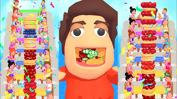 Pancake Run (Android/iOS ) All Levels Gameplay: Level 21 - 23