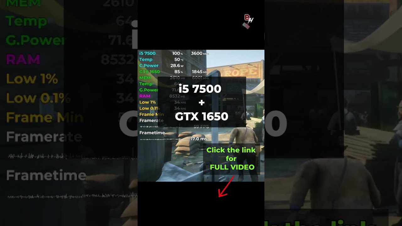i5 7500 + GTX 1650 Tested in 16 Games (2024) | 1080p - YouTube