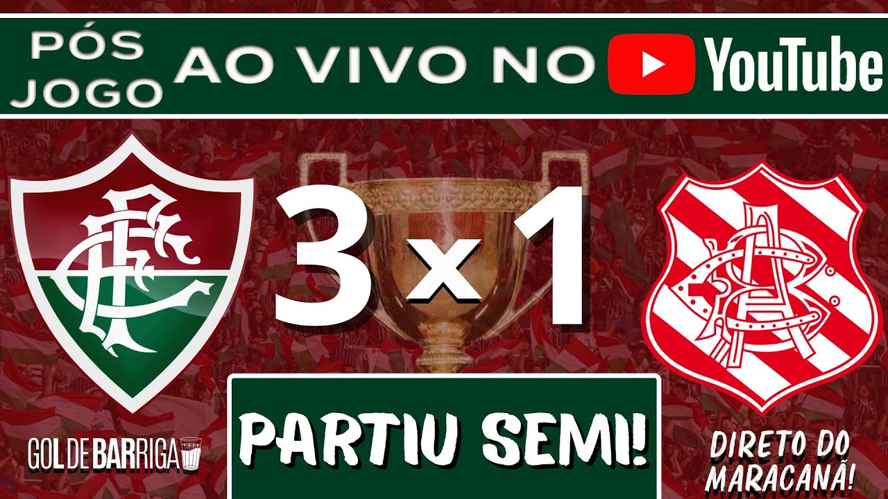 🖥️ESTAMOS NA SEMI! | FLUMINENSE 3 x 1 BANGU | TRANSMISSÃO AO VIVO ...