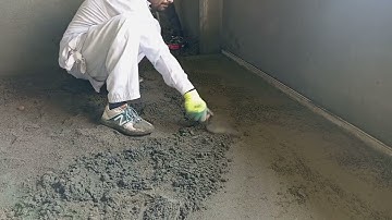 How to lay a floor screed by hand|how to plaster a floor with sand and cement