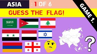 (Round 1 of 6) ASIA - GUESS the Flags - with spoken answers! screenshot 3