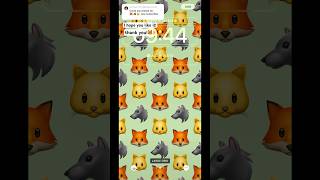 🦊🐱🐺emoji wallpaper! thank you!#cute #aesthetic #emoji #fyp