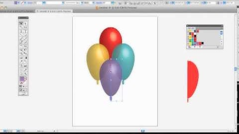 CS5 Adobe Illustrator tutorial balloons 3D Basic revolve