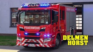 [Nagelneues SCANIA-HLF!] Löschzug + KdoW Berufsfeuerwehr Delmenhorst + TLF & HLF FF DEL-Stadt