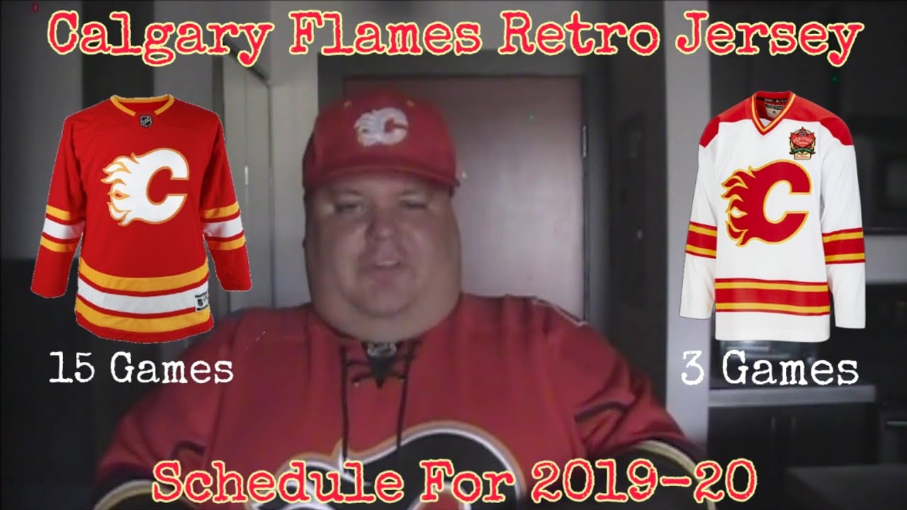 calgary flames retro jersey schedule