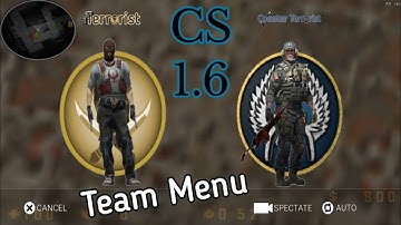 Team Menu | Cs 1.6 Android