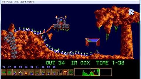 Lemmini - Lemmings Custom Level - Pop and rock