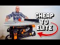 Transforming a cheap table saw into a professional cabinet saw