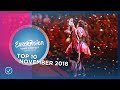 TOP 10: Most watched in November 2018 - Eurovision Song Contest