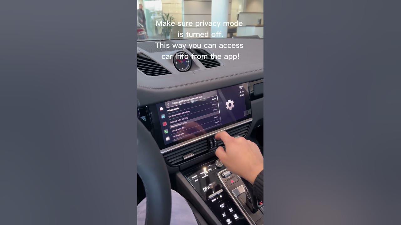 Porsche connect turn off privacy mode youtube