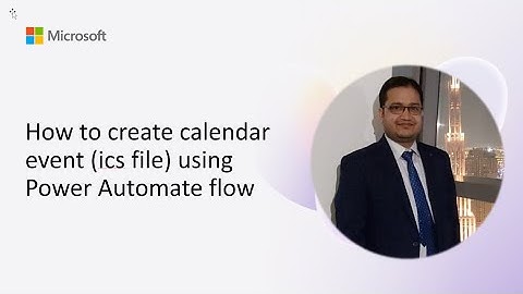 How to create calendar event (ics file) using Power Automate flow
