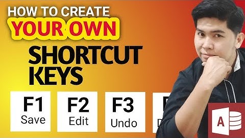 How to create Shortcut Keys in Microsoft Access