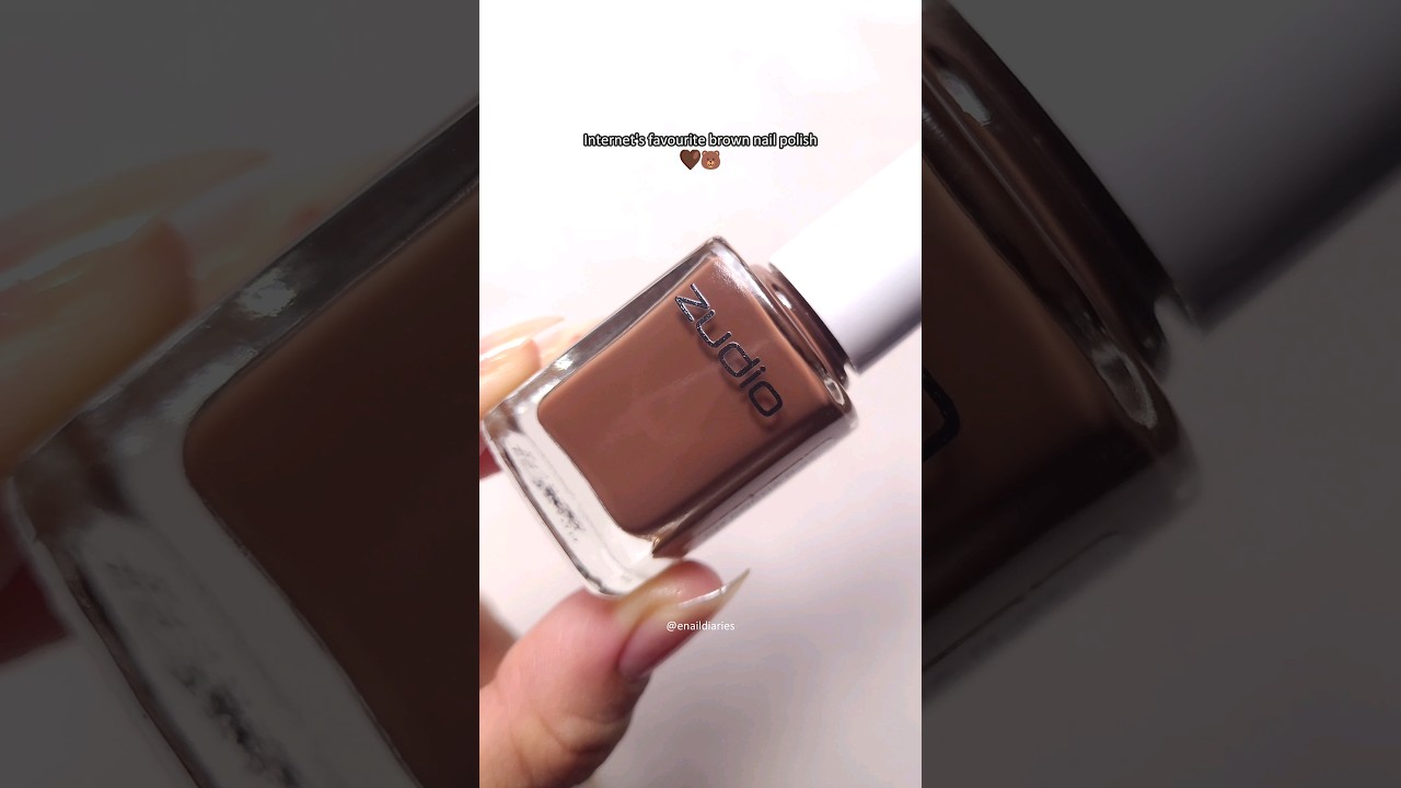 Have you tried this brown nail polish from Zudio? Cocoa 🤎🍩🍫 