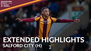 EXTENDED HIGHLIGHTS: Bradford City v Salford City