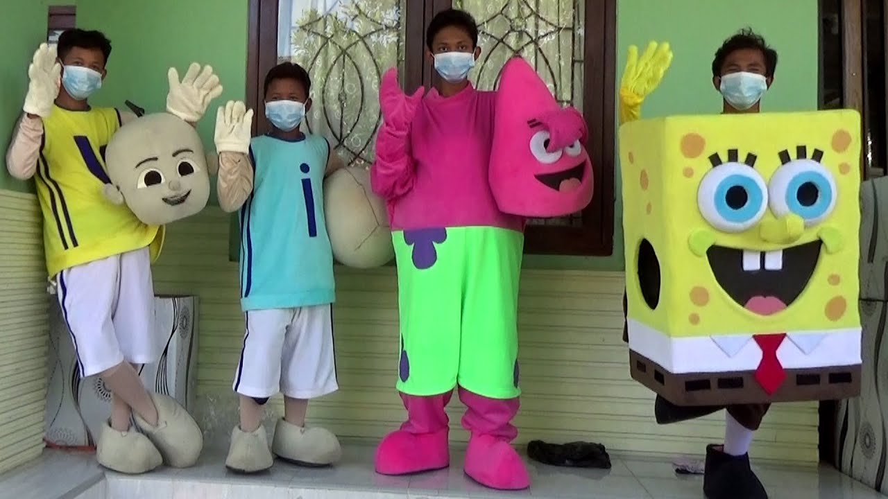 Download MY FRIENDS UNBOXING & WEARING COSPLAY UPIN IPIN SPONGEBOB SQUAREPANTS PATRICK STAR LILY ON MY WAY