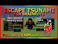 ESCAPE TSUNAMI FOR BRAINROTS Script Pastebin 2026 AUTO FARM, TP, GOD MODE, ANTI TSUNAMI (NO KEY) 🌊