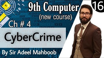 Cyber crime in hindi/urdu | 9th computer new book chapter 4