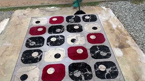 Scraping dirty water off carpets. Compilation #7.