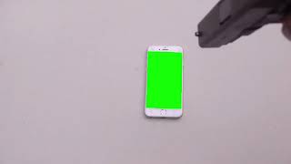 Shooting An Iphone With A Gun Green Screen
