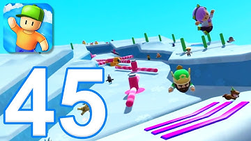 Stumble Guys - Gameplay Walkthrough Part 45 - New Map: Ice Caramba (iOS, Android)