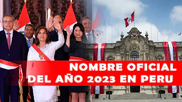 ¿Cómo se llama el año 2023?