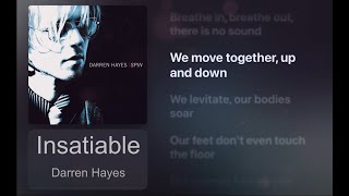 Insatiable Lyrics - Darren Hayes