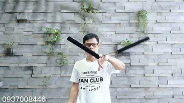 Côn xốp EVA 8 CẠNH dây dù, màu đen #kanclub